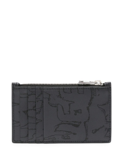 Alexander McQueen graphic-print zipped wallet outlook