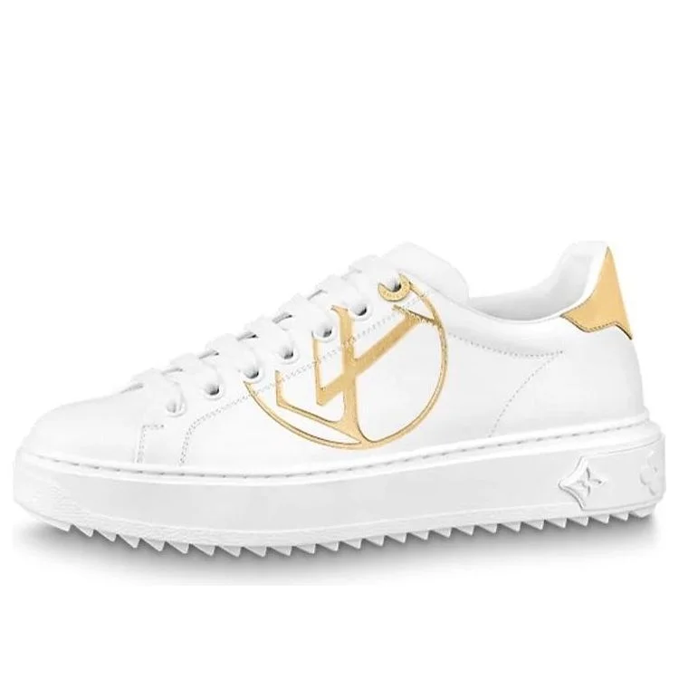 (WMNS) LOUIS VUITTON LV Time Out Sneakers 'White Gold' 1A8NI9 - 1
