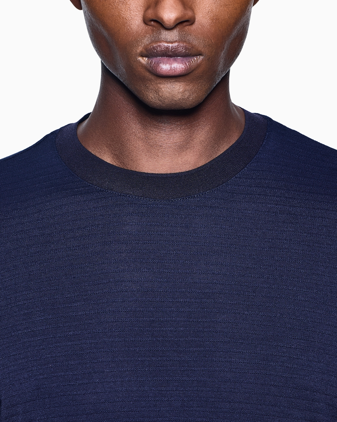 EMBROIDERED VISCOSE CREW-NECK T-SHIRT - 5