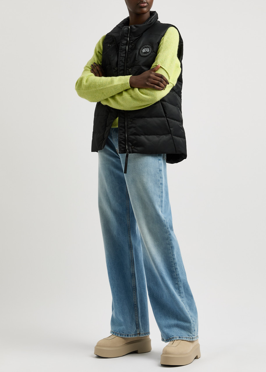 Freestyle quilted satin-shell gilet - 4