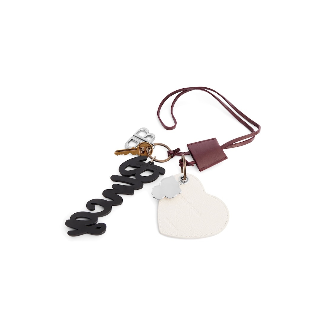 Women's Le City Charm Heart  in Dark Burgundy/optic White - 2