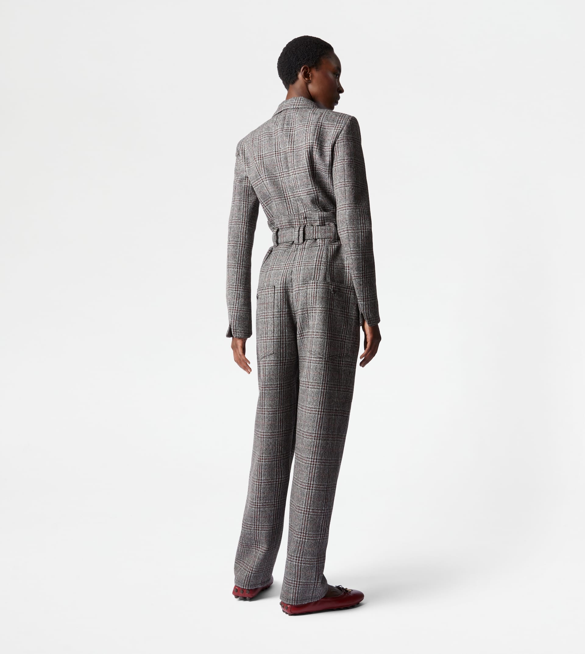 PANTS IN WOOL - GREY, RED - 3