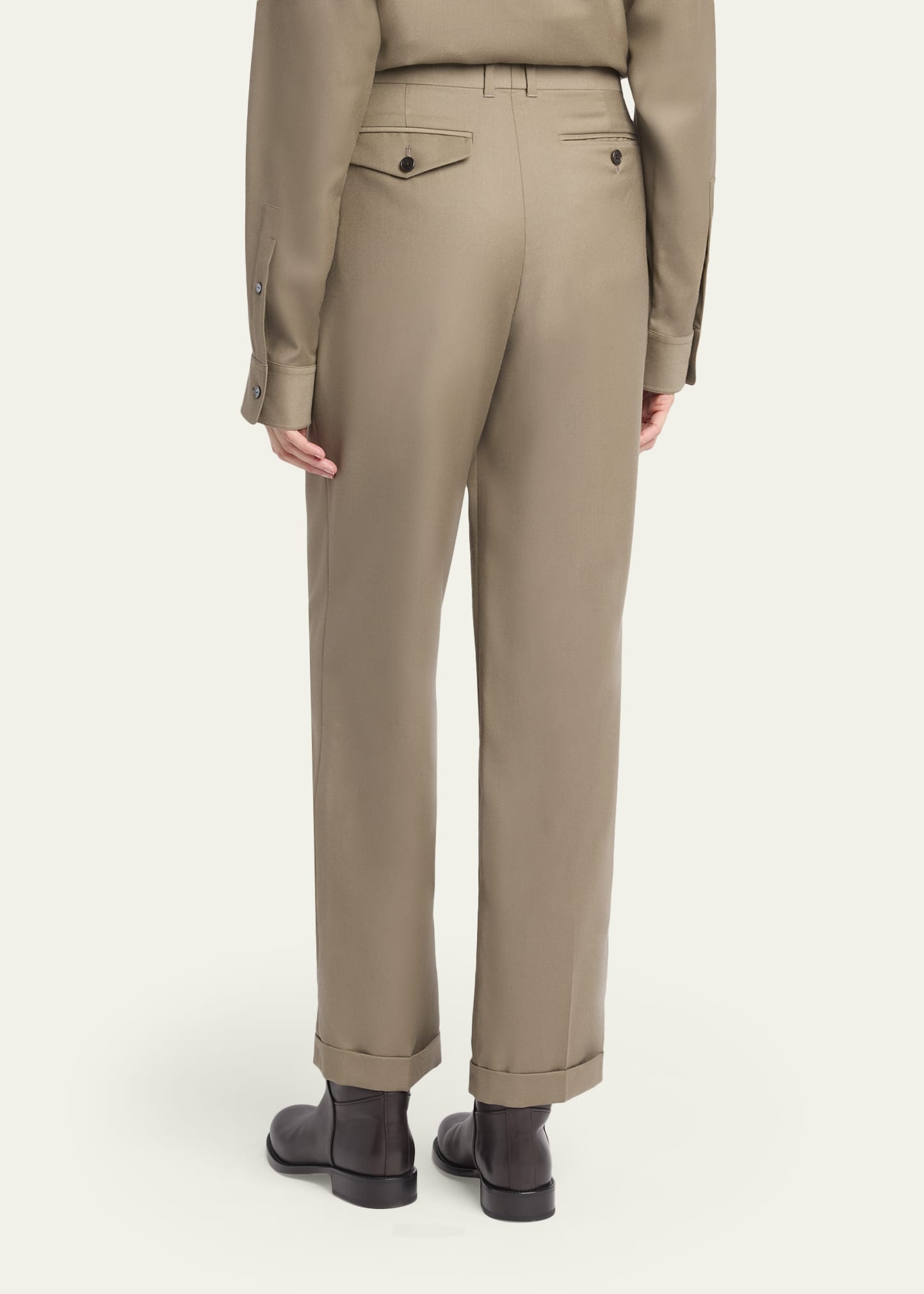 Sorina Pleated Straight-Leg Pants - 3