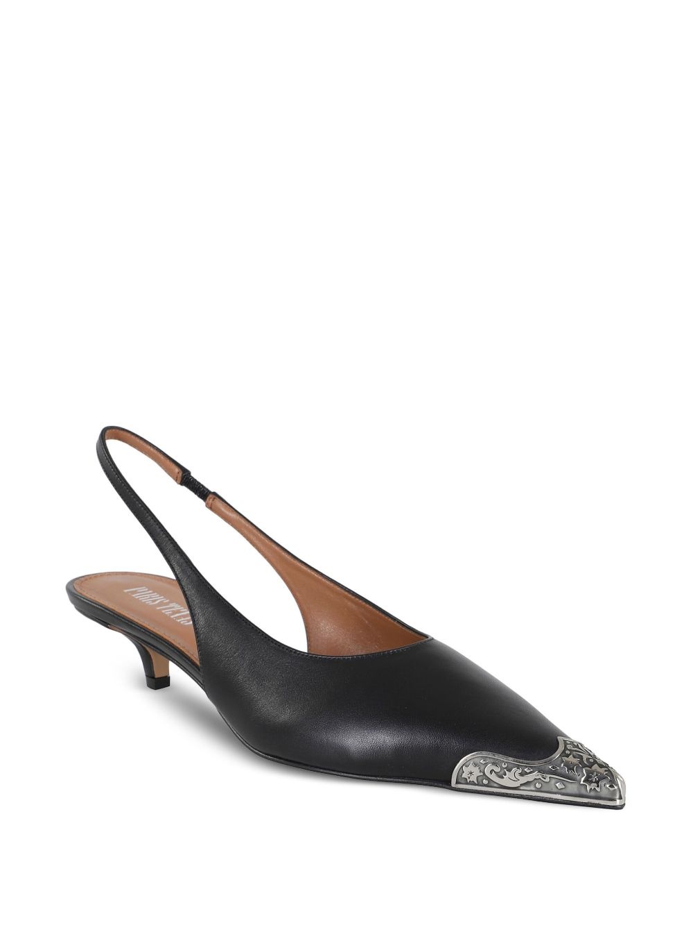 35mm leather slingback pumps - 2