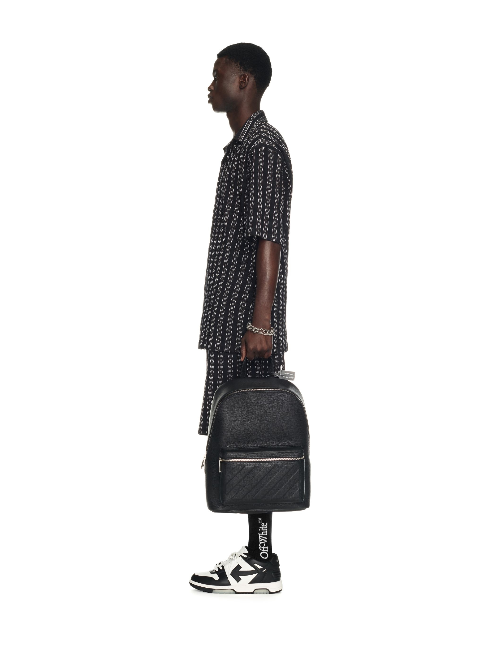 Diag Leather Backpack - 6