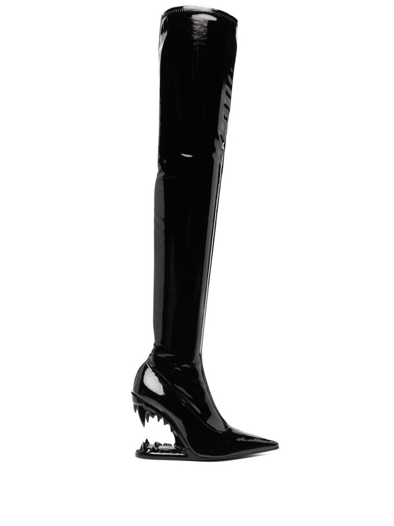 GCDS Morso 120mm vinyl boots outlook