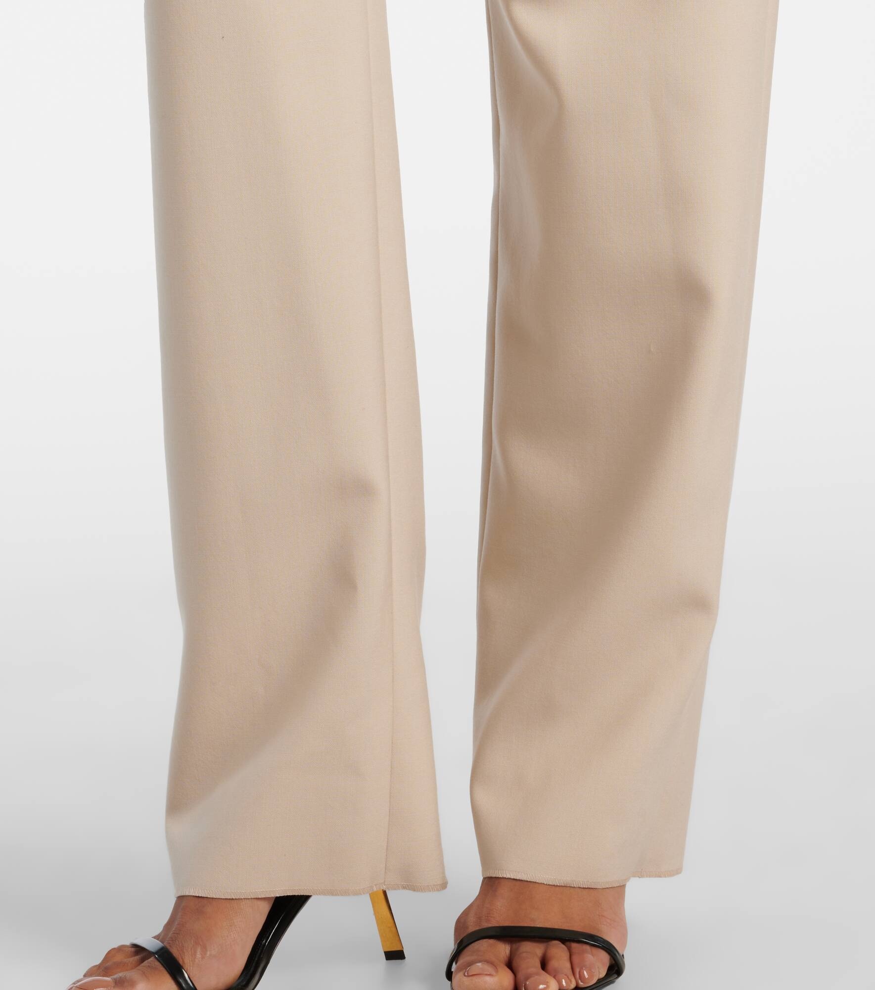 Wool straight pants - 5