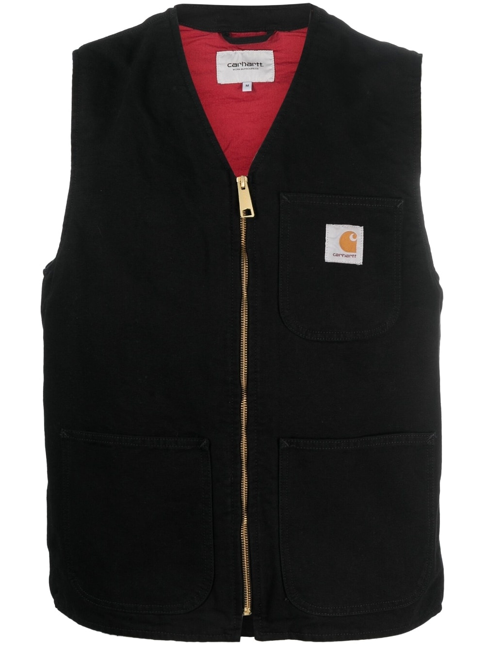 V-neck organic-cotton vest - 1