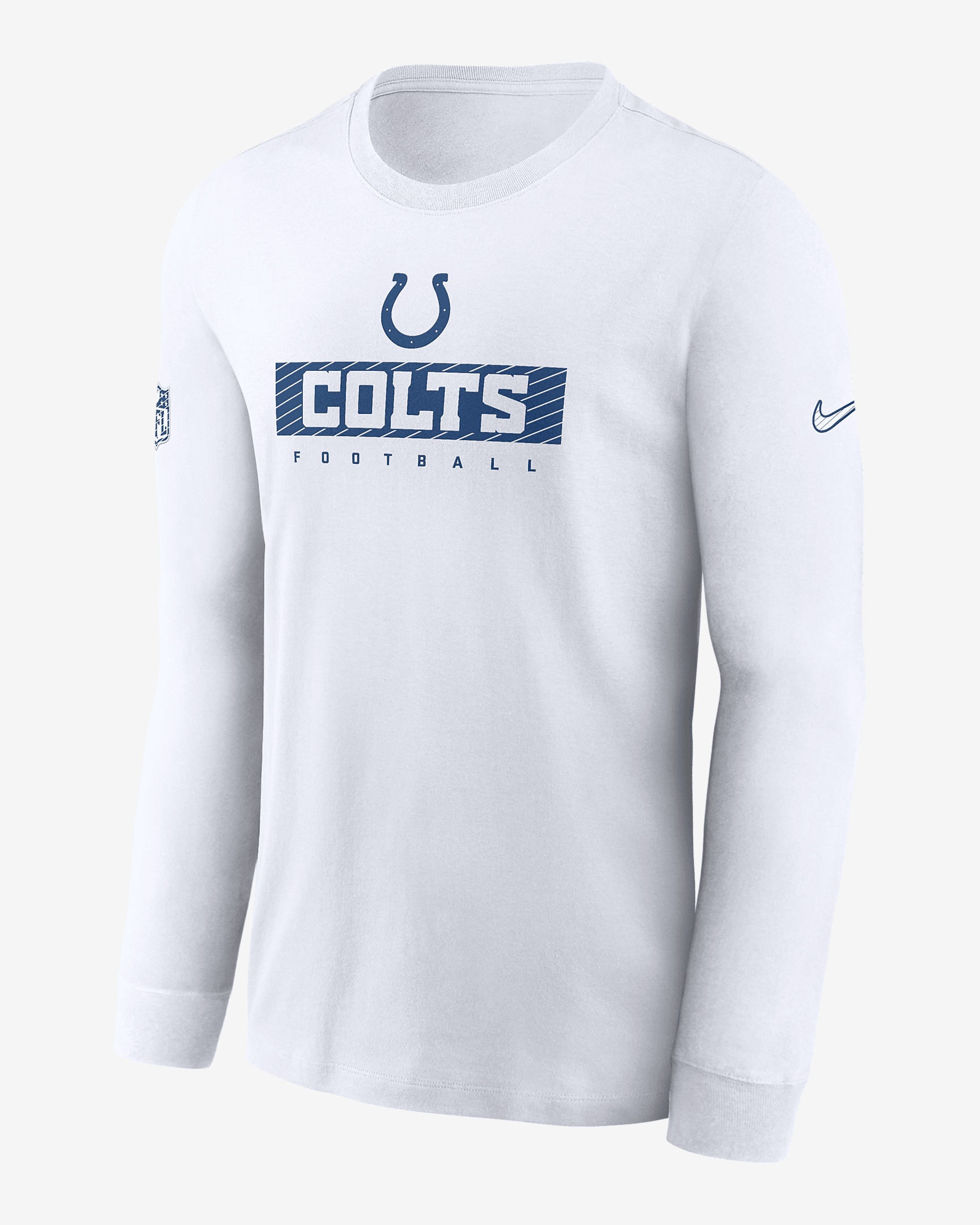 Indianapolis Colts Sideline Team Issue Nike Men's Dri-FIT NFL Long-Sleeve T-Shirt - 1