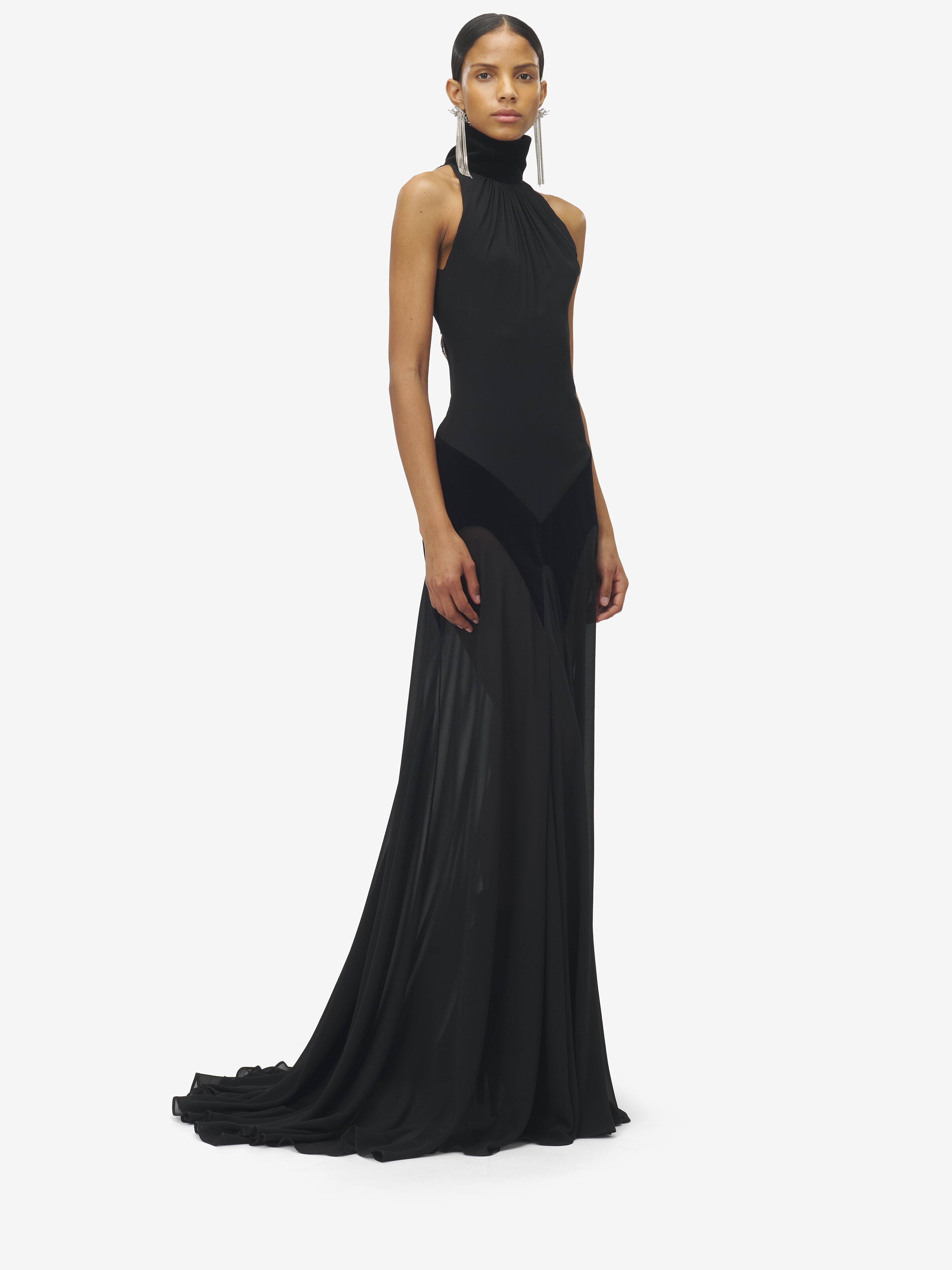 Silk Georgette Evening Dress - 3
