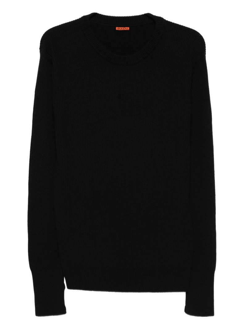 ribbed crew-neck sweater 1