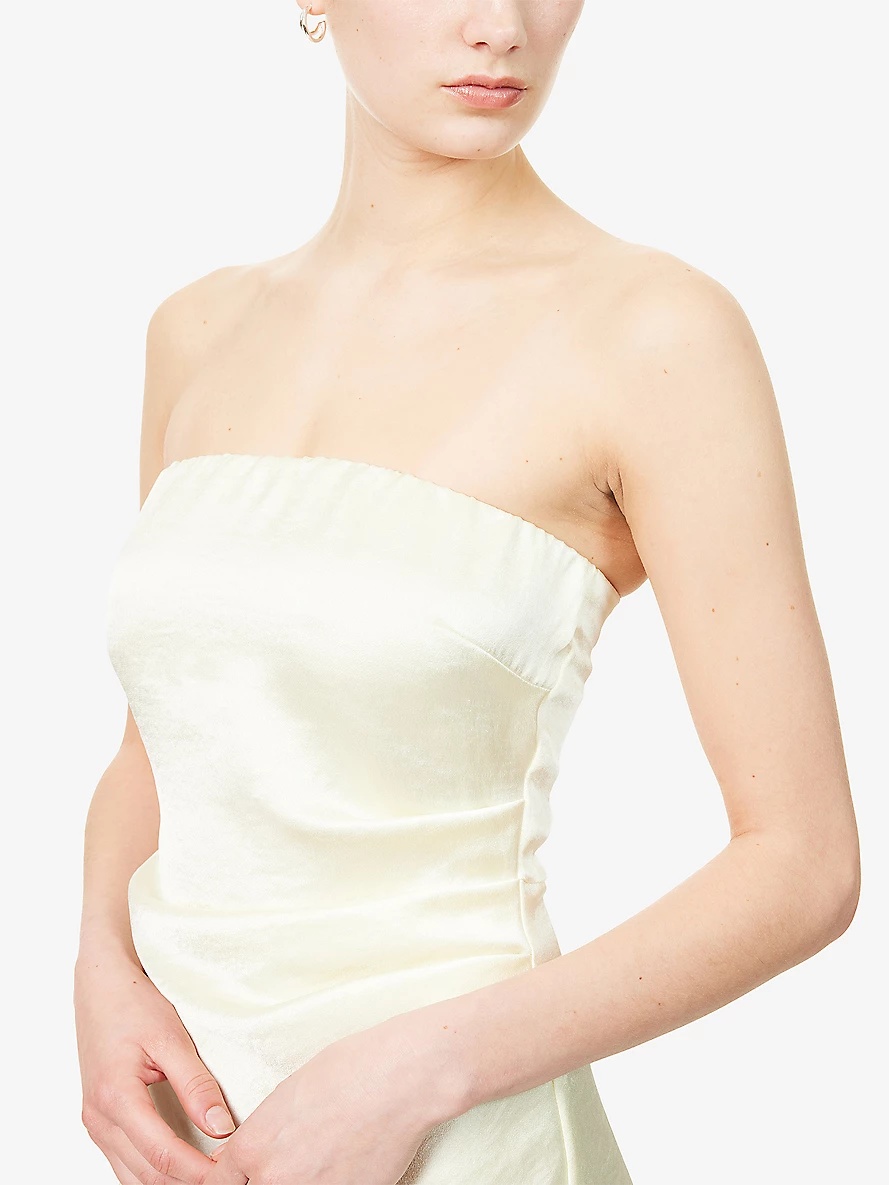 Symone strapless recycled polyester-blend mini dress - 5