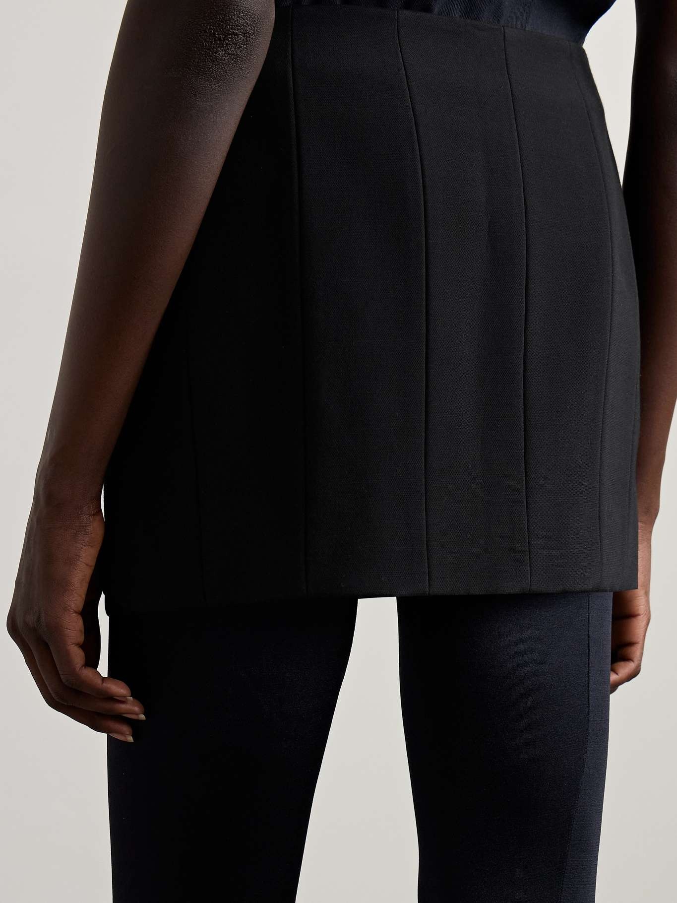 Meelar paneled woven mini skirt - 4