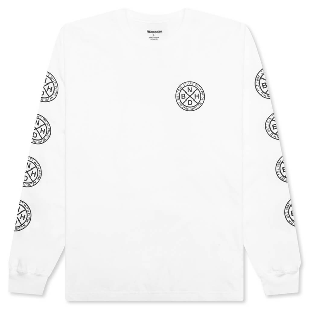 NEIGHBORHOOD NH . TEE LS-7 - WHITE | feature | REVERSIBLE