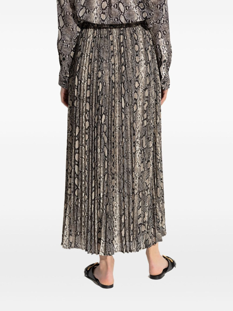 pleated snakeskin-print skirt 4