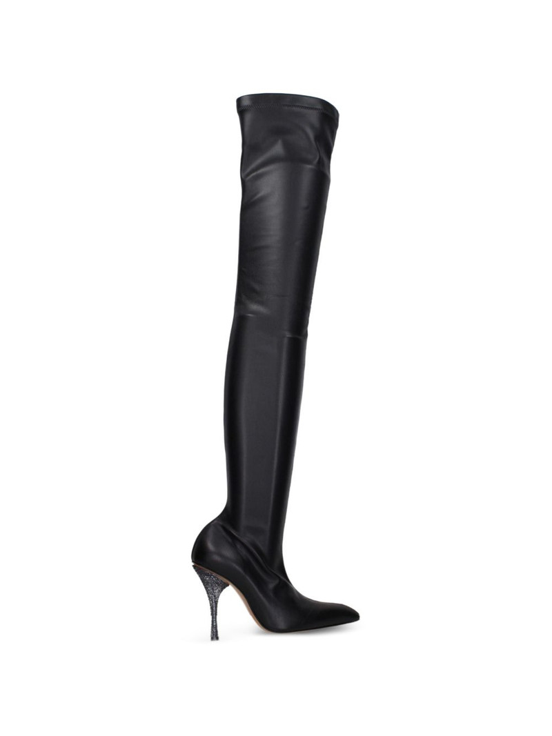 embellished-heel over-the-knee boots 1