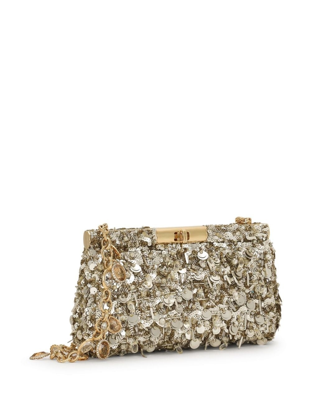 sequinned shoulder bag - 3