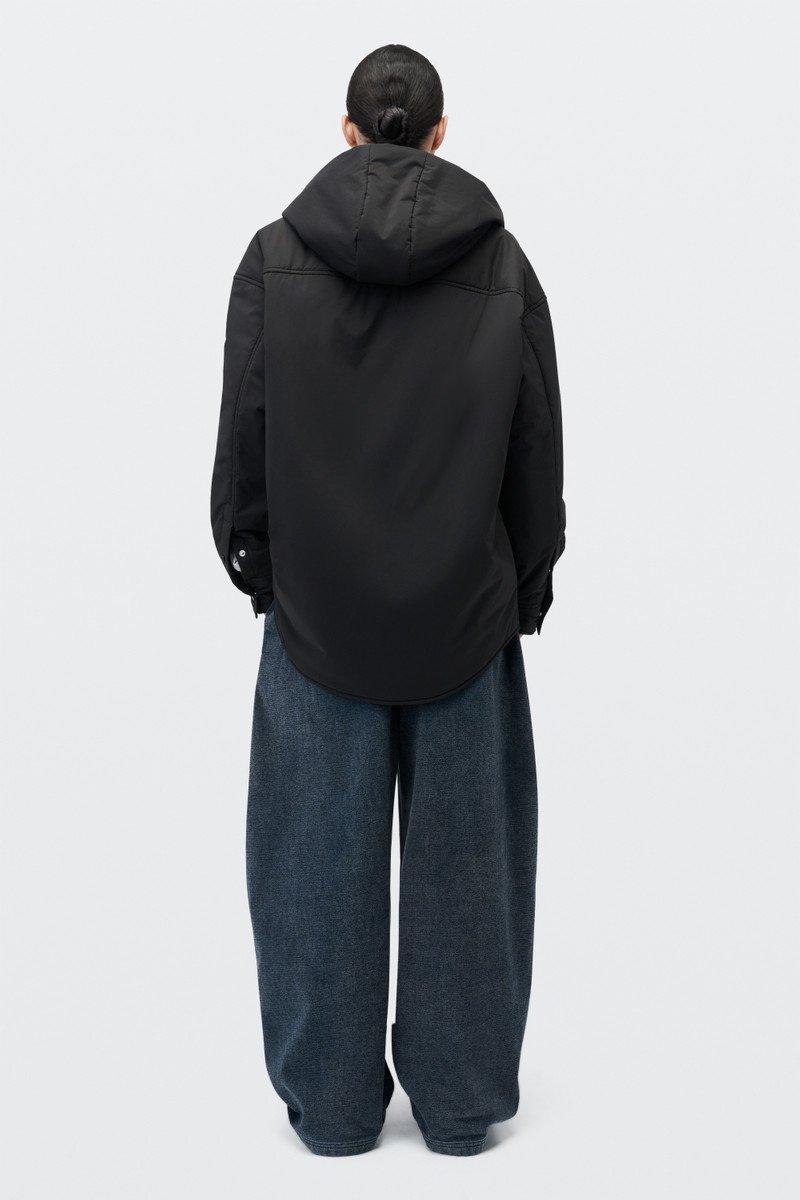 HOODED LIGHTWEIGHT PUFFER SHIRT 4