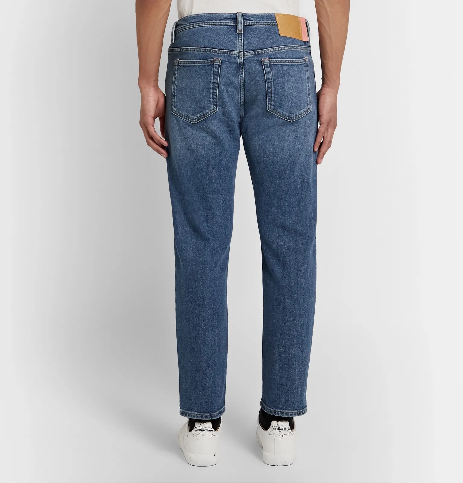 River Slim-Fit Tapered Stretch-Denim Jeans - 5