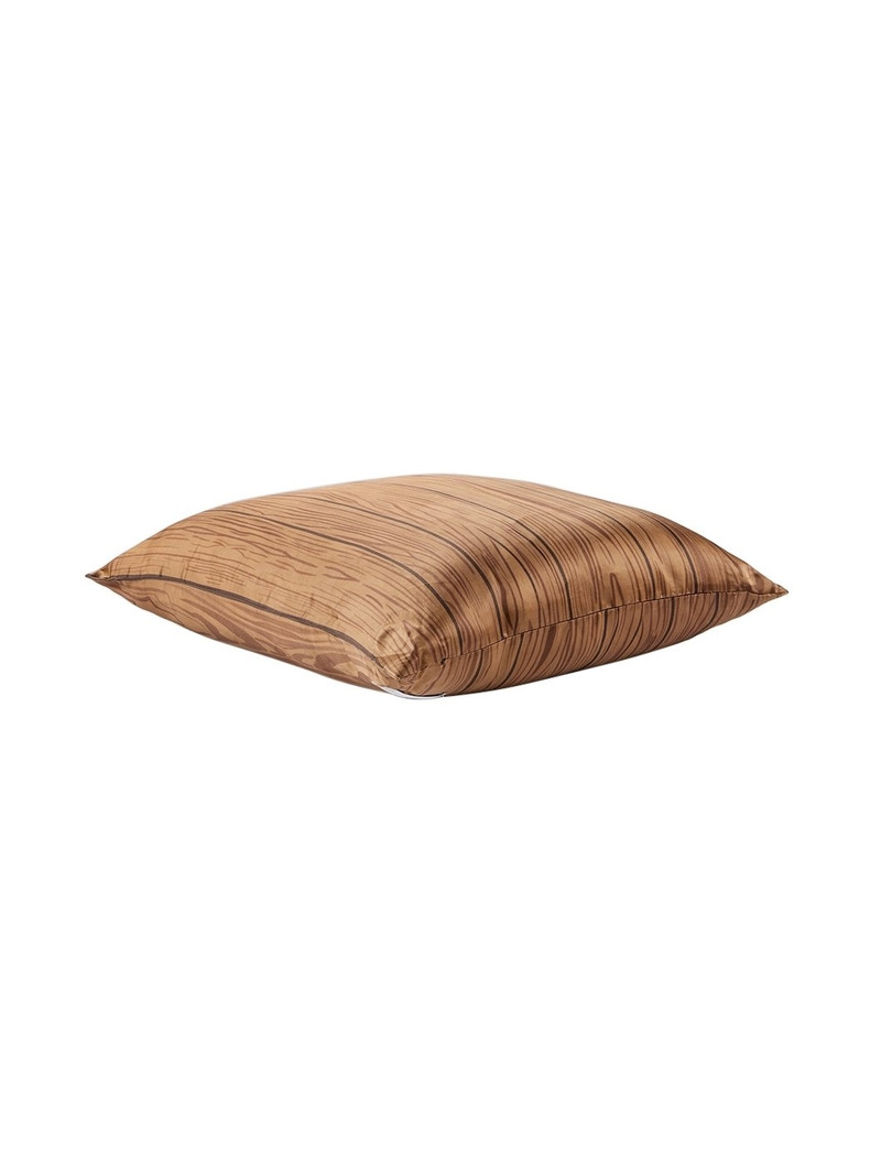 Tanner Fletcher Brown 70's Wood Paneling Cushion outlook