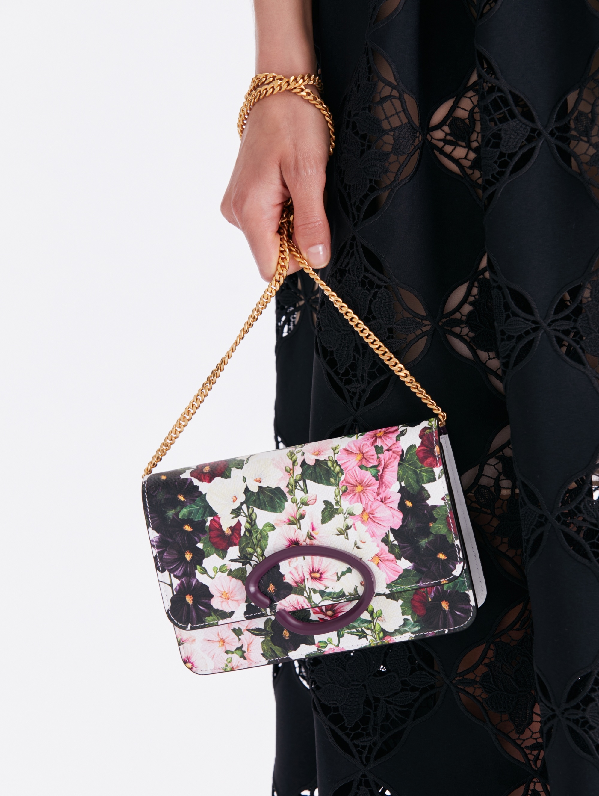 HOLLYHOCKS PRINTED O POCHETTE - 2