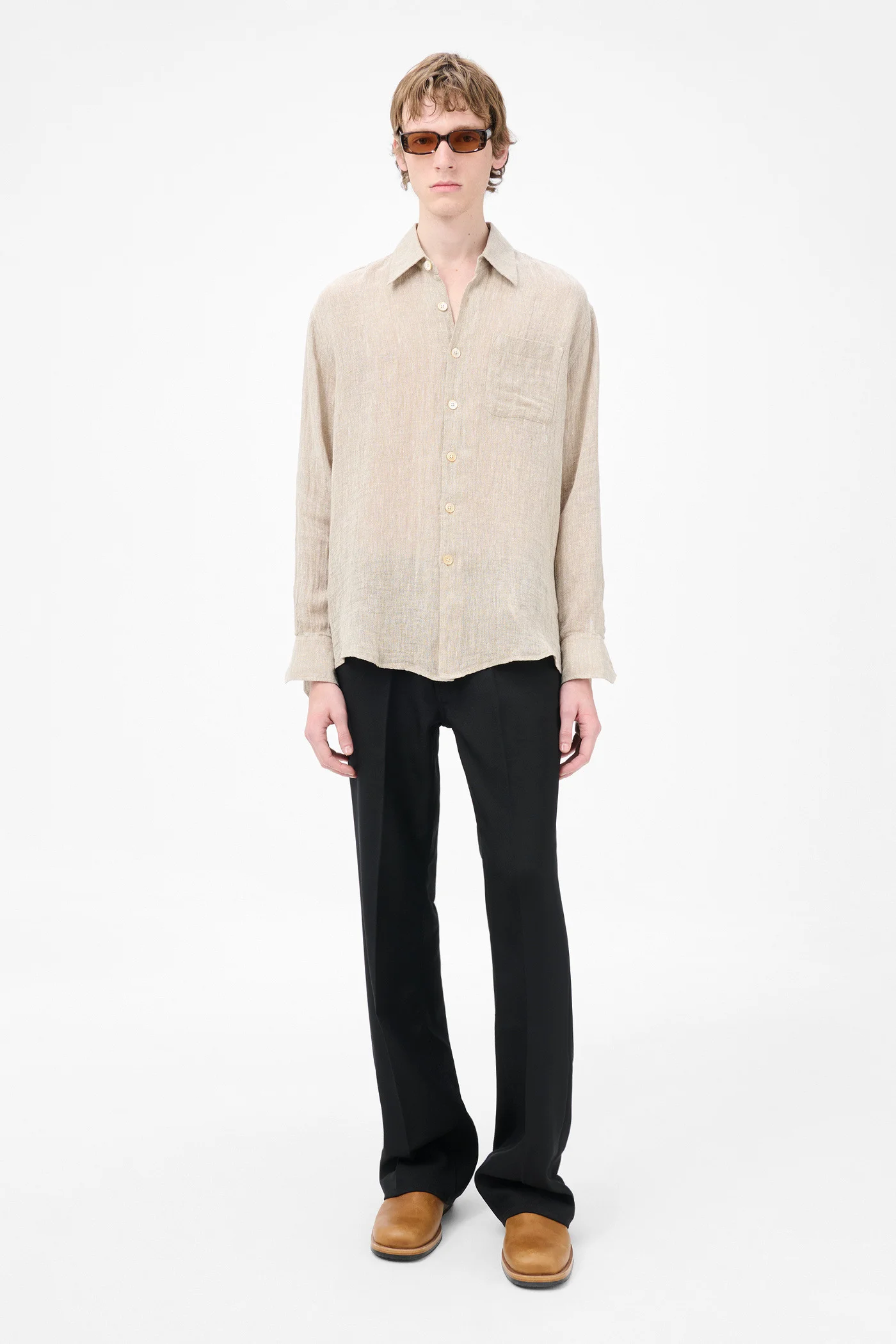 Our Legacy Above Shirt Pollen Dust Sparse Crepe Weave - M2252AP