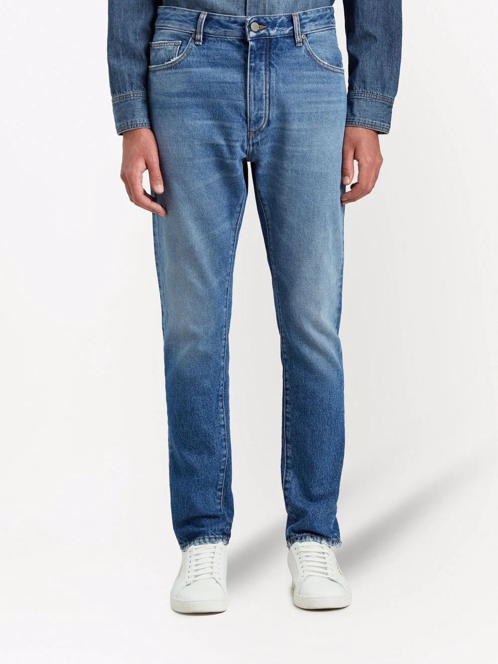 bandana patch straight-leg jeans - 3