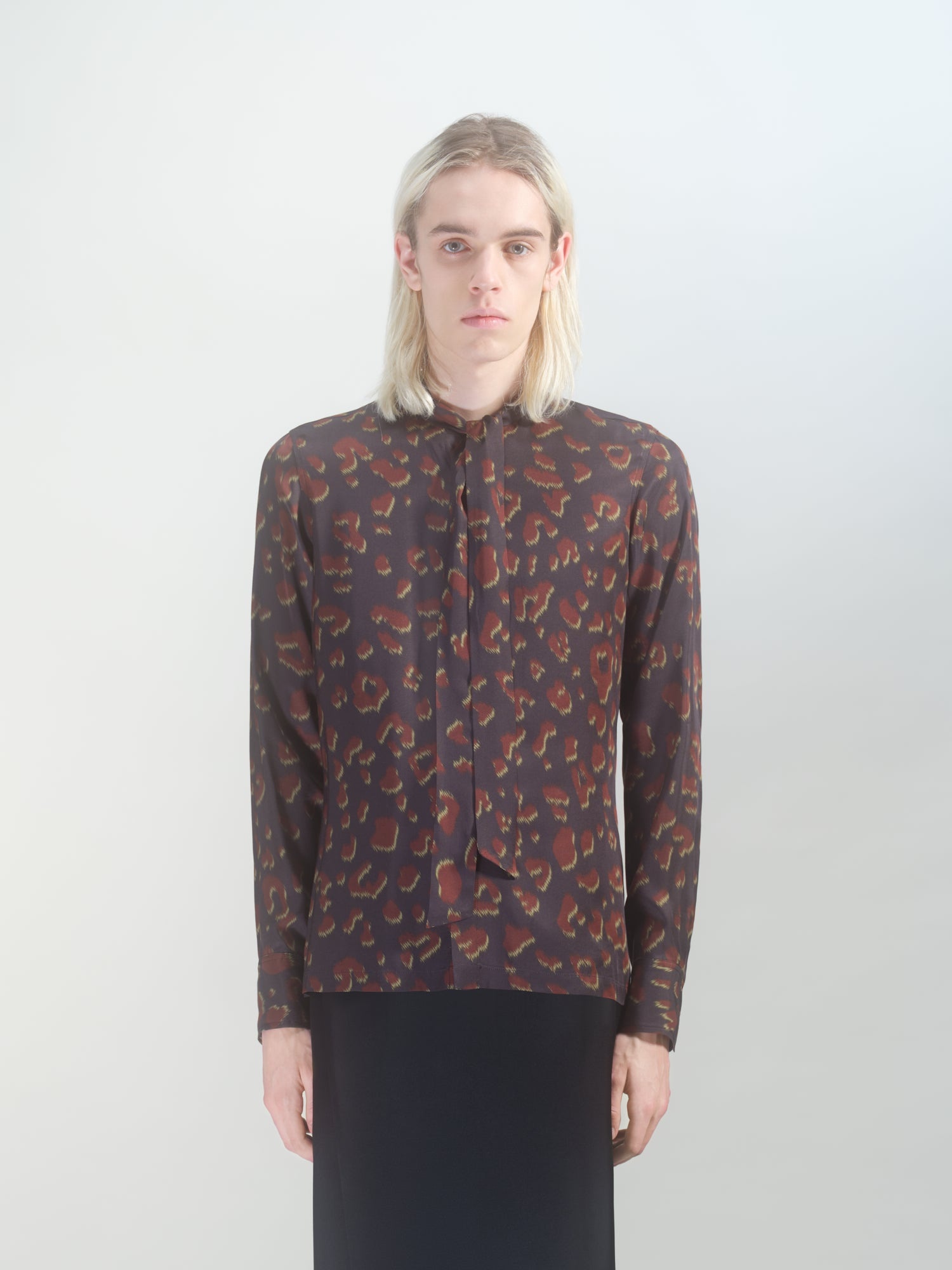 BOW COLLAR SHIRT - 2