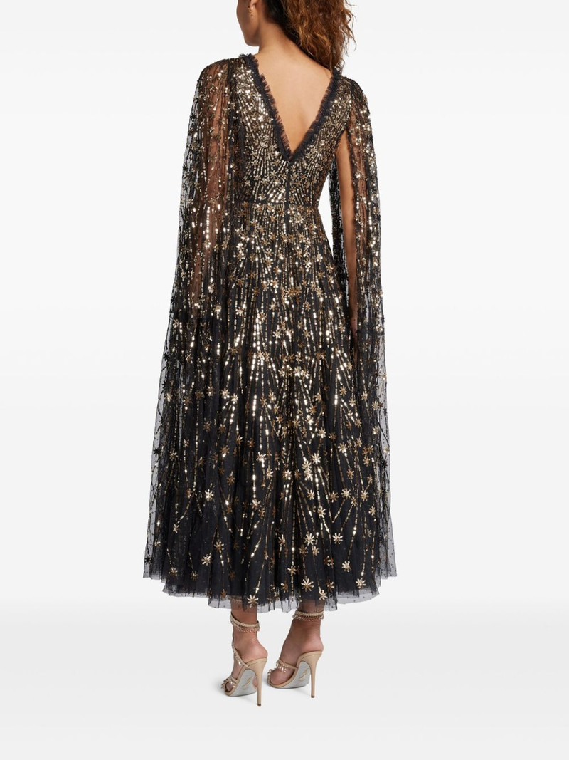 sequined cape dress 4