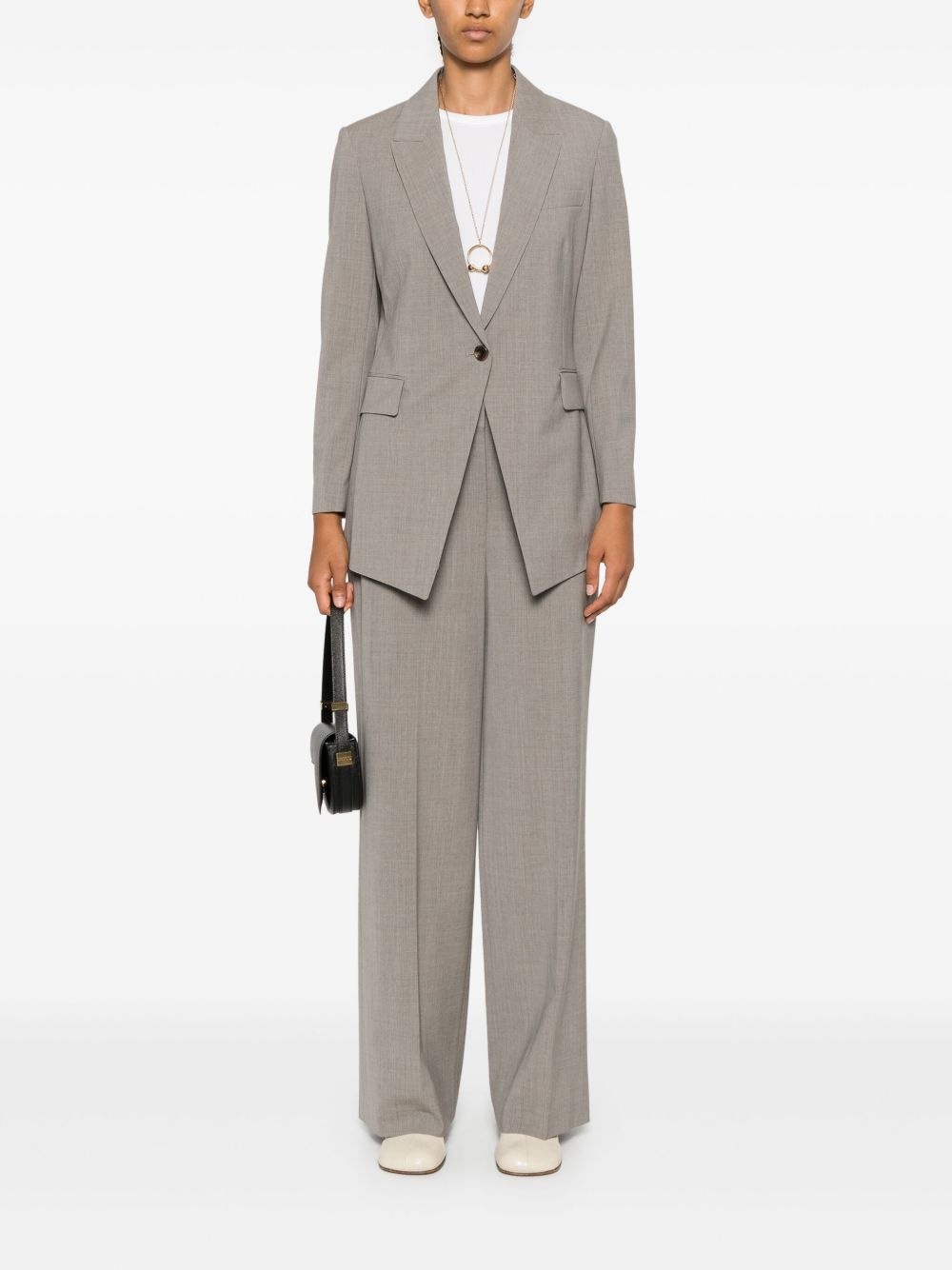 mélange trousers - 2