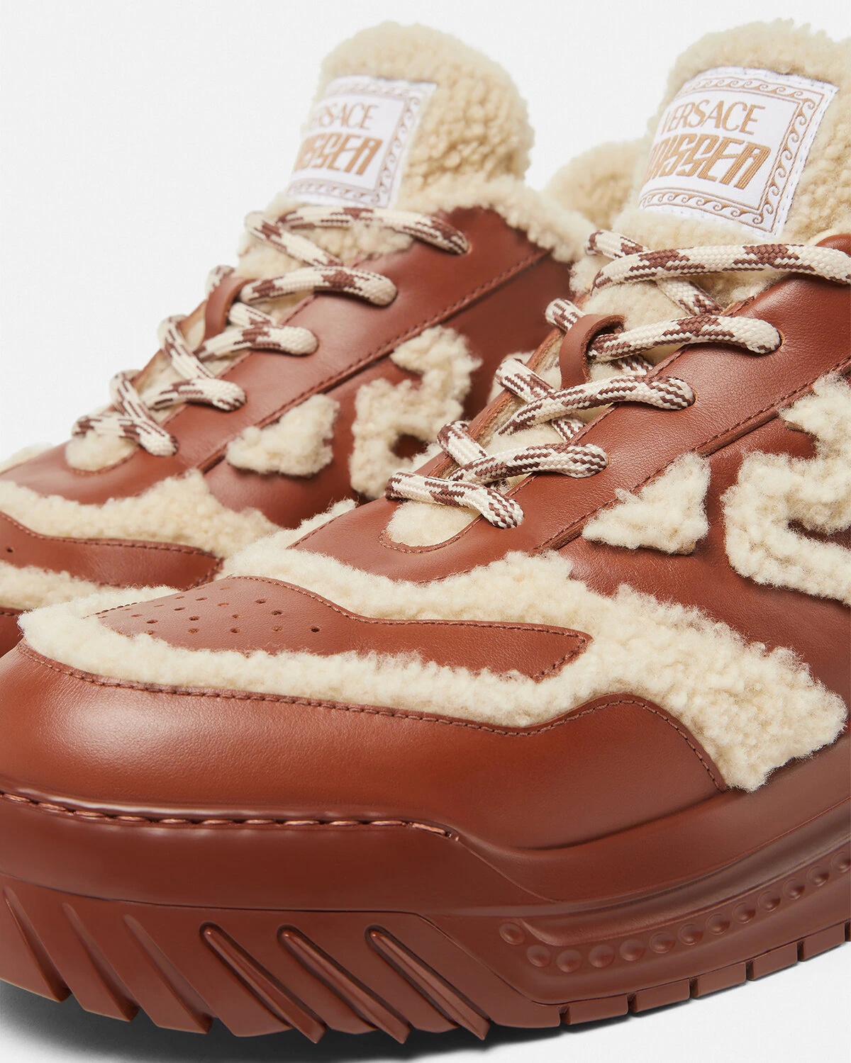 Shearling Greca Odissea Trainers - 4