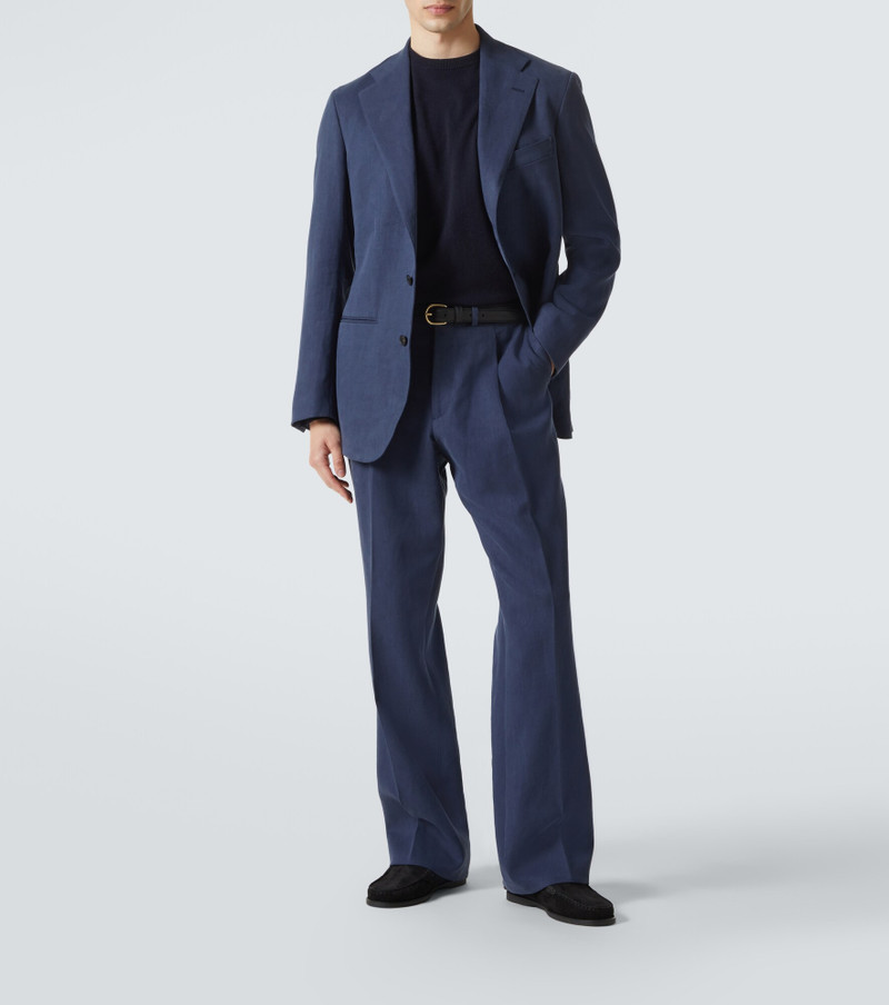 SAMAN AMEL Linen blazer outlook