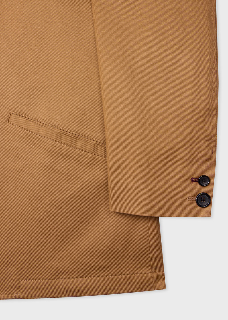 Tan Lyocell-Cotton Twill Work Jacket 3
