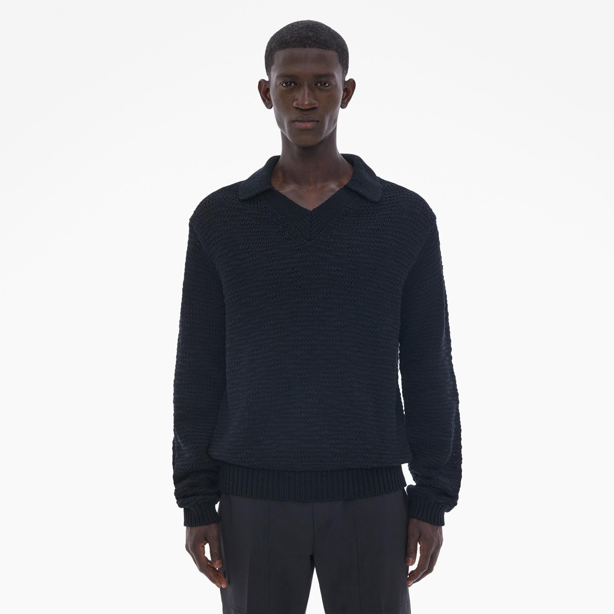 COTTON POLO SWEATER - 3