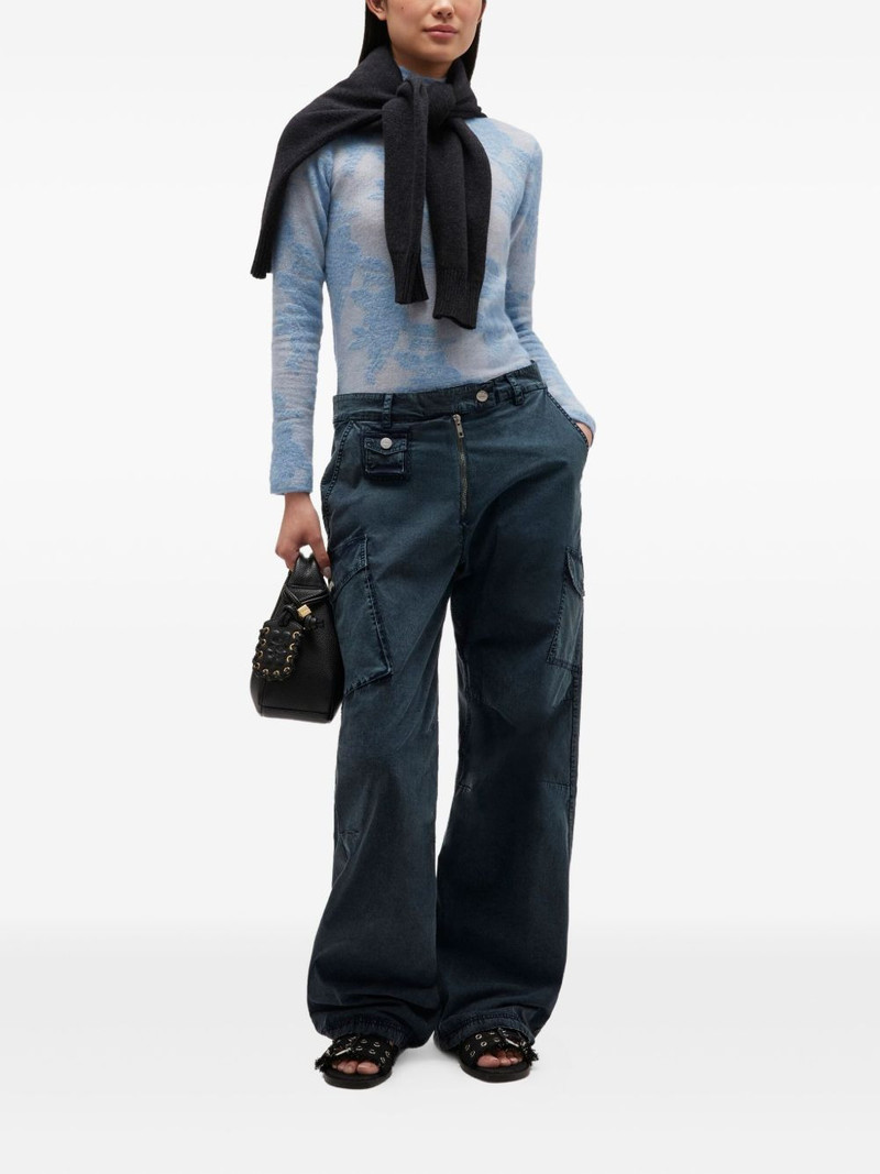 GANNI cargo-pockets trousers outlook