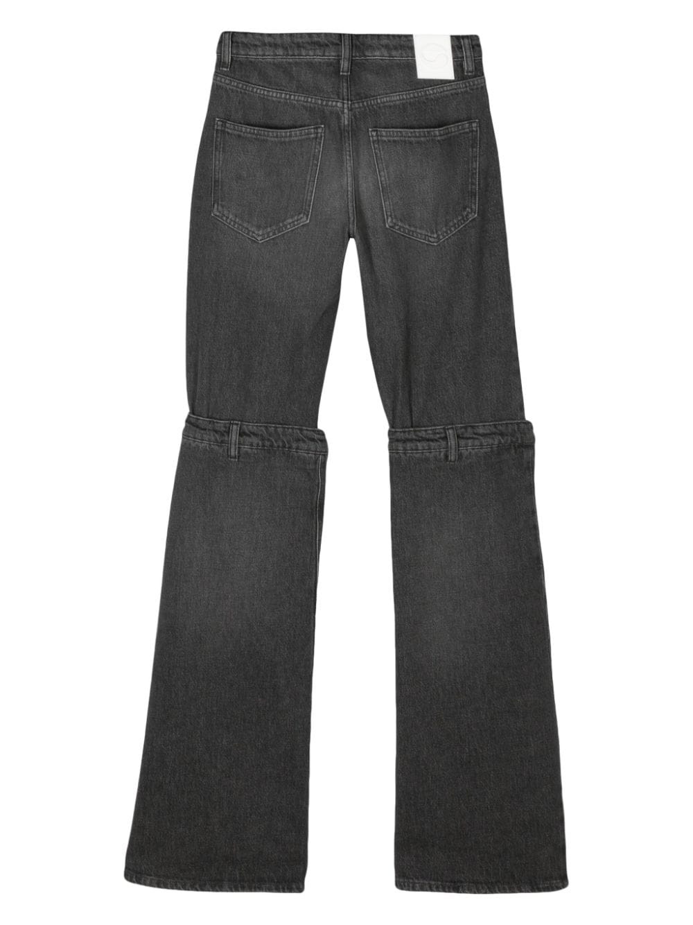 mid-rise wide-leg jeans - 2