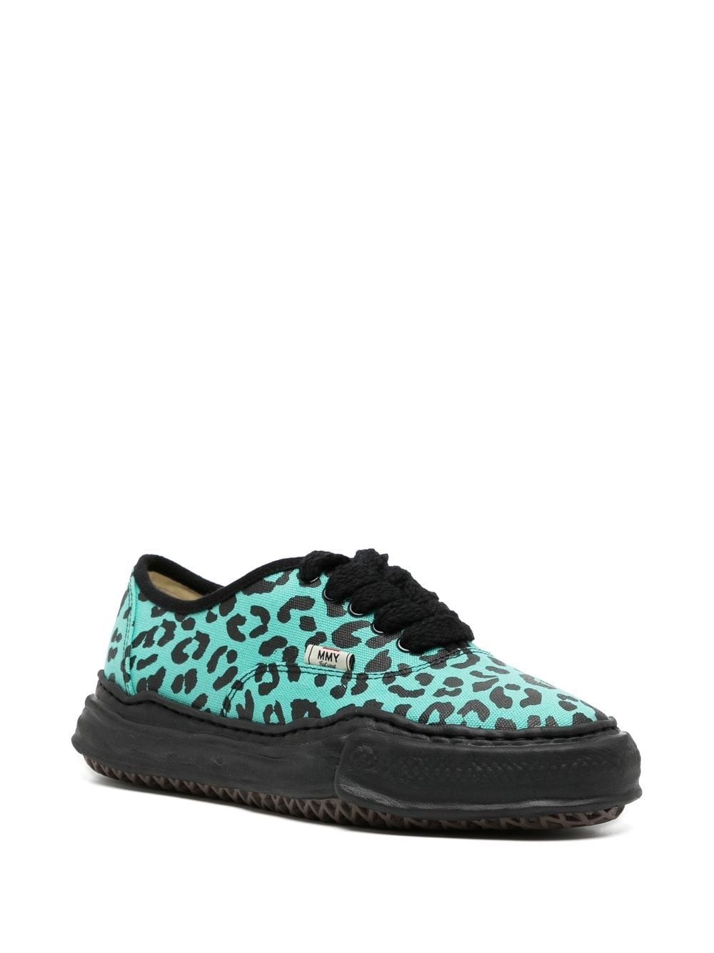 leopard-print low-top sneakers - 2