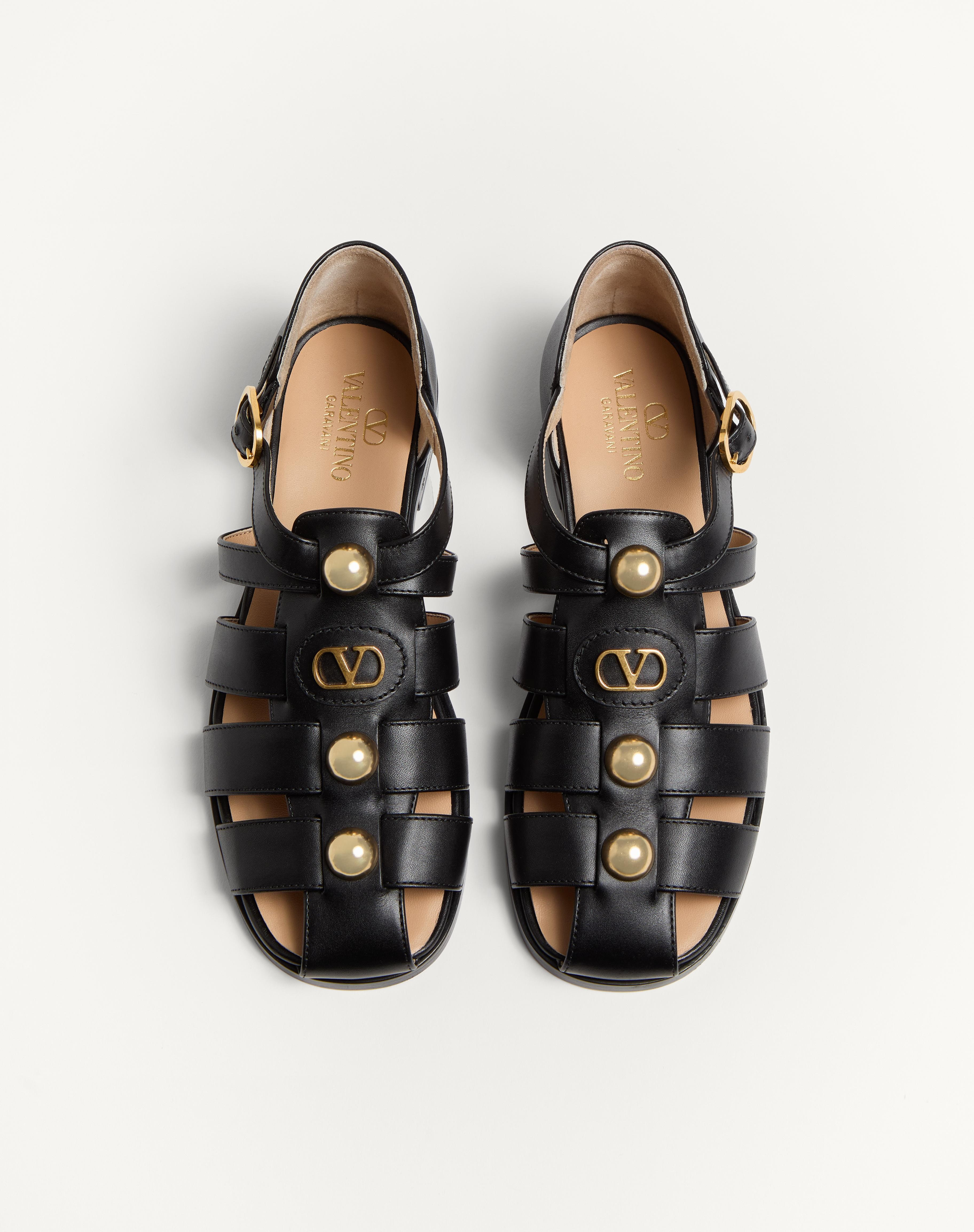 VLOGO SIGNATURE CALFSKIN FISHERMAN SANDAL 20MM - 4
