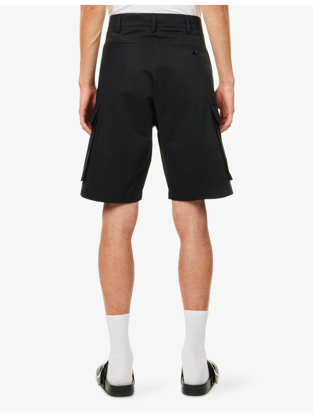 Patch-Pocket Straight-Leg Cotton Shorts - 4
