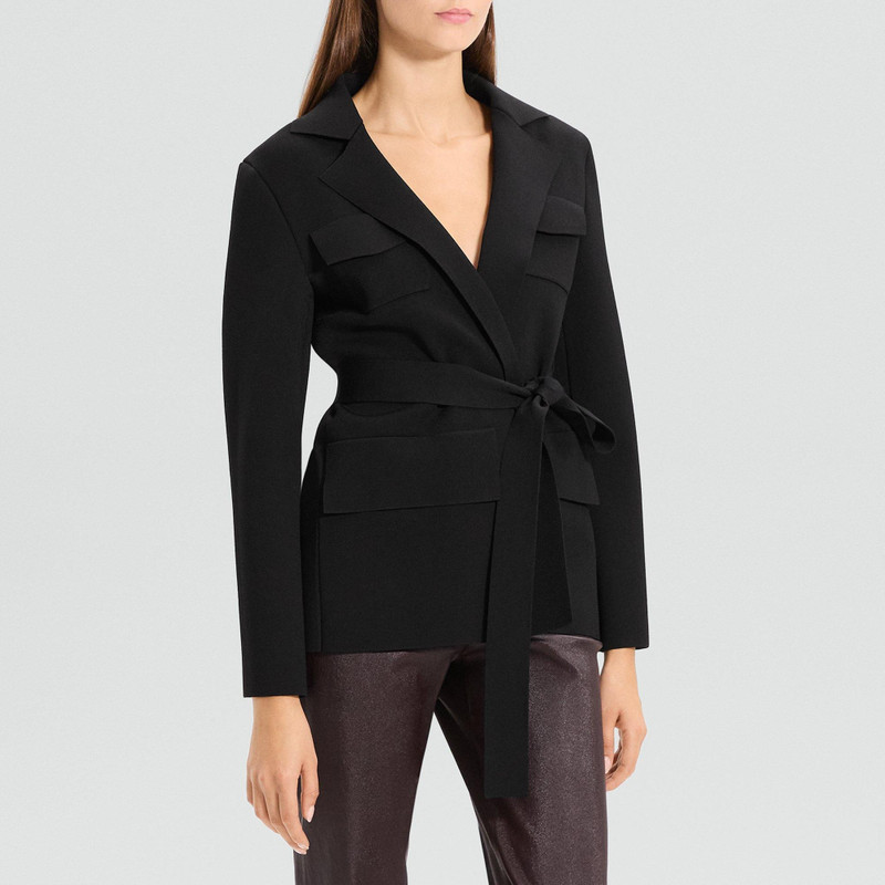 Relaxed Blazer in Crepe Knit 3