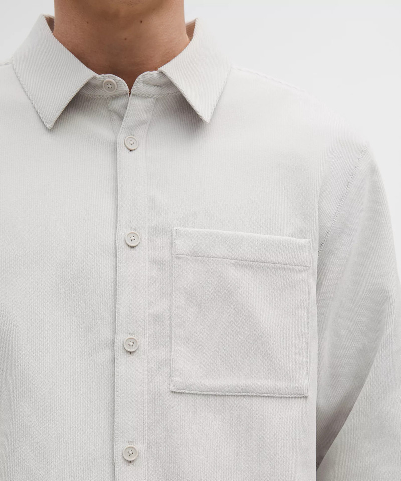 Corduroy Relaxed-Fit Long-Sleeve Button-Up Shirt 6