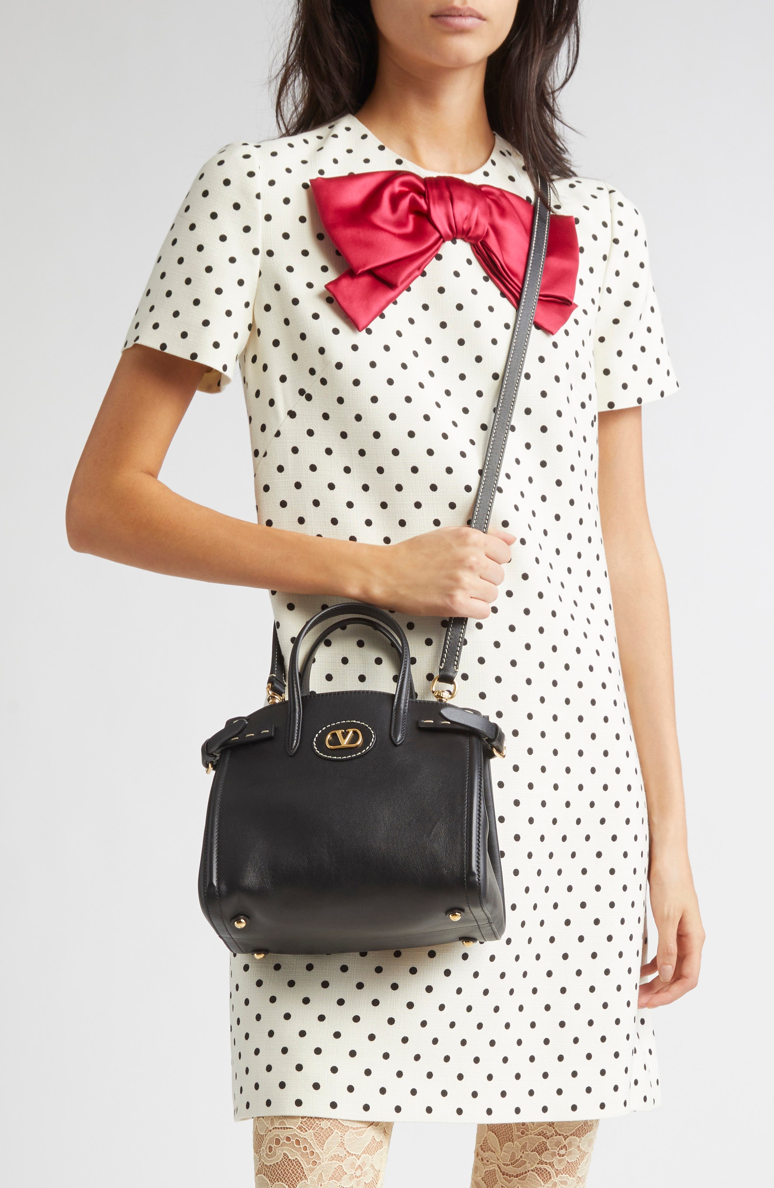 Valentino Garavani Small Antibes Leather Tote in 0No Nero at Nordstrom - 2