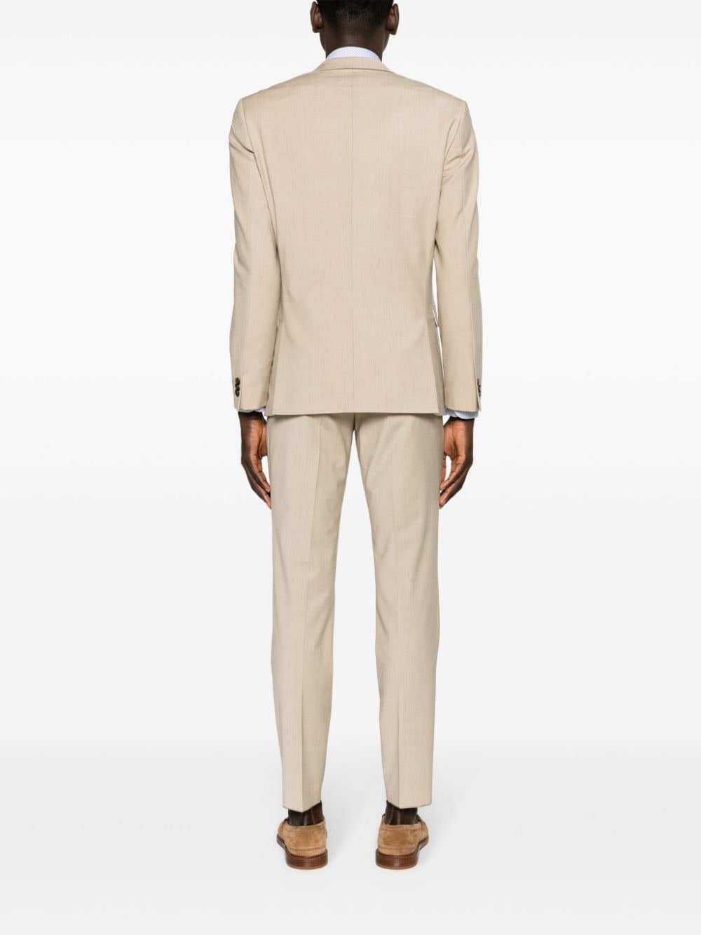 notched-lapels single-breasted blazer - 4