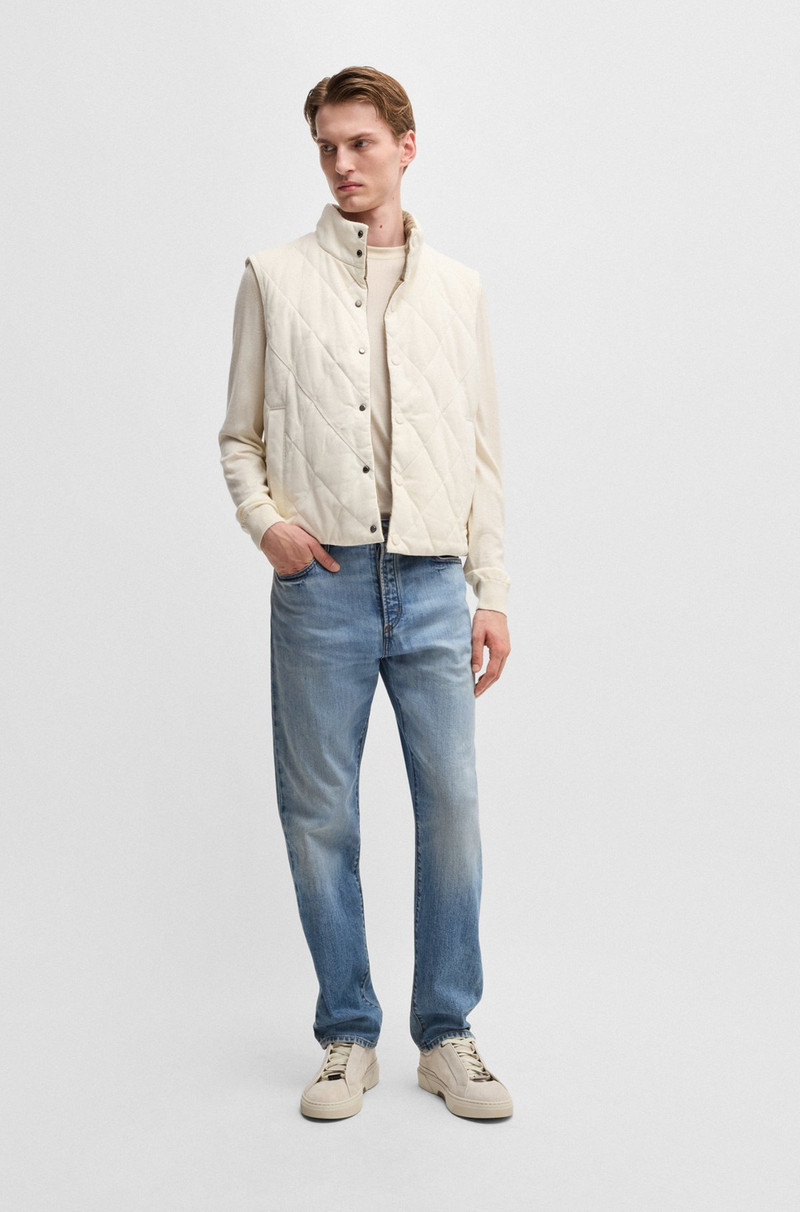BOSS CLASSIC-FIT JEANS IN BLUE COMFORT-STRETCH DENIM outlook