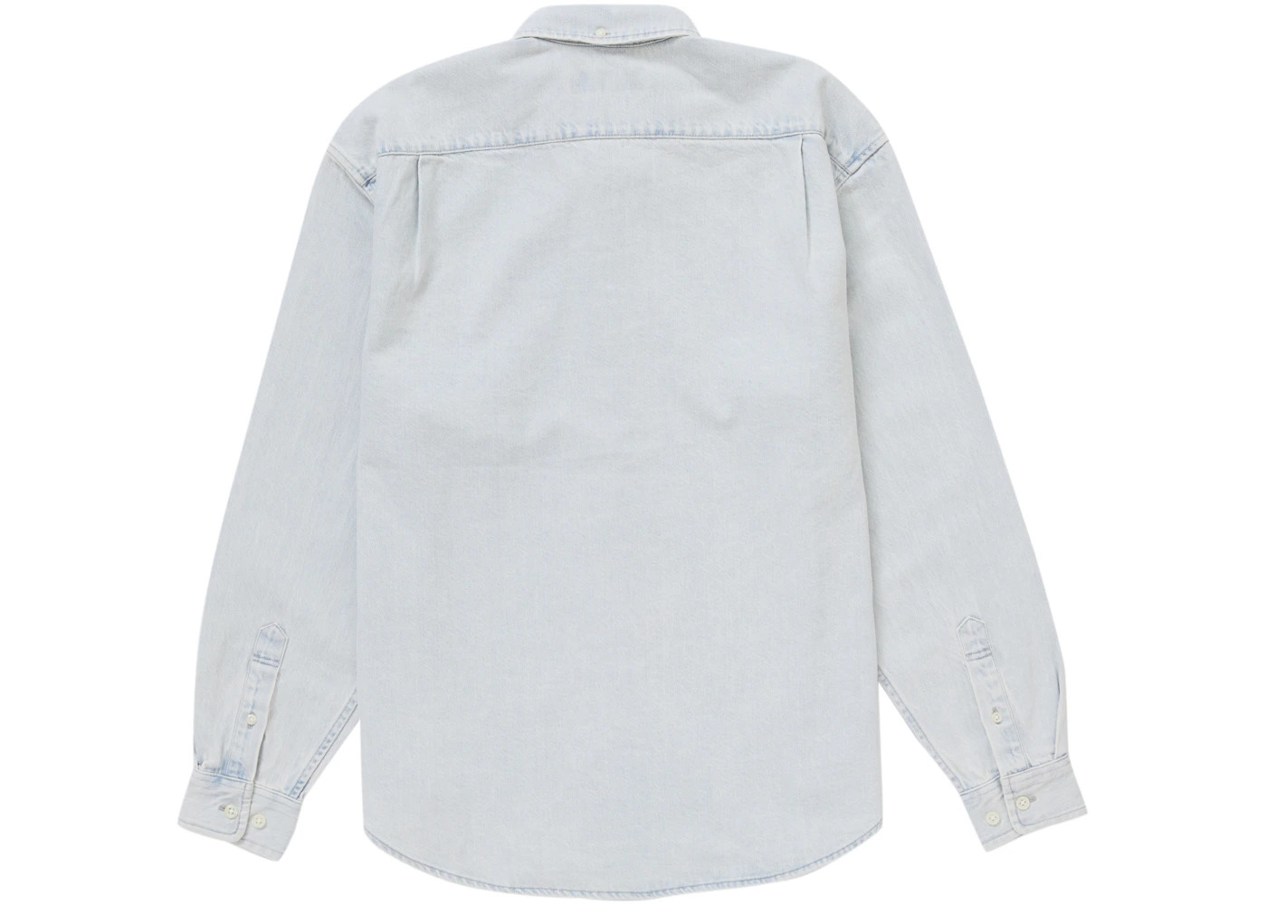 Supreme Small Box Shirt (FW24) Washed Denim - 2
