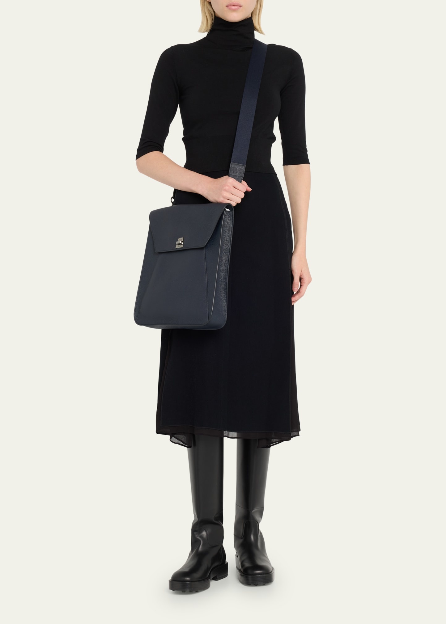 Anouk Calfskin Medium Messenger Bag - 5