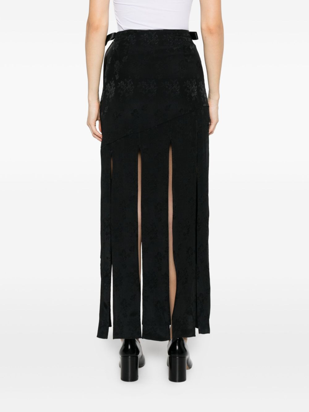 bow-details midi skirt - 4