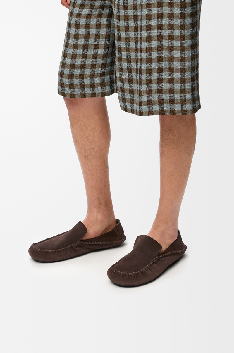 Loewe Rambla driving loafer in suede calfskin outlook