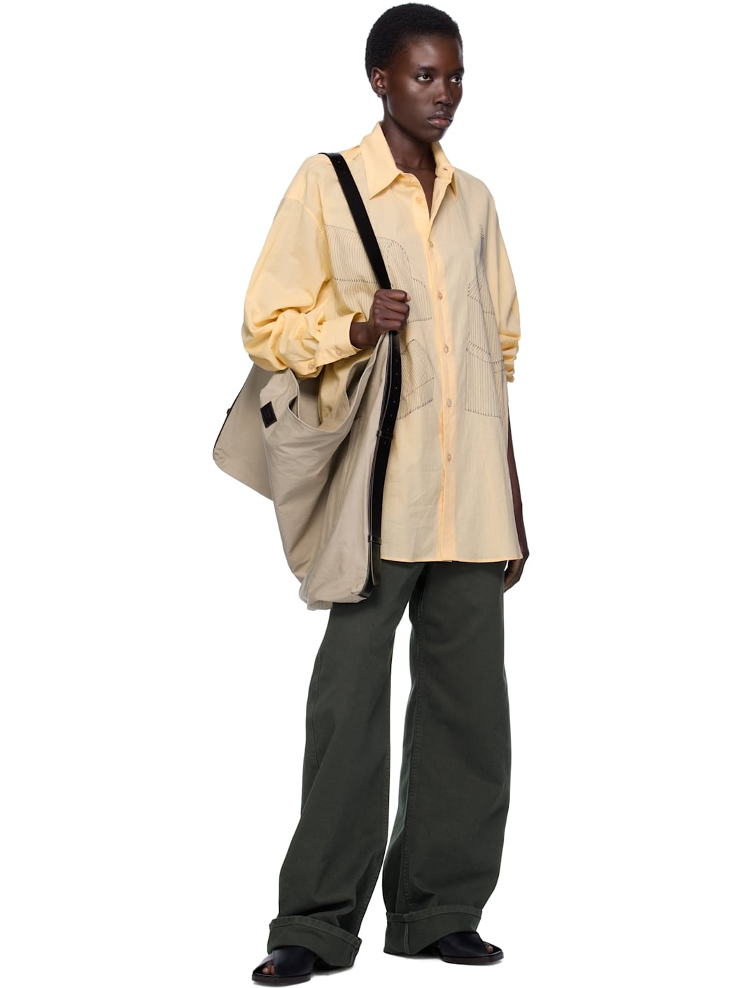 Taupe Flag Bag - 4