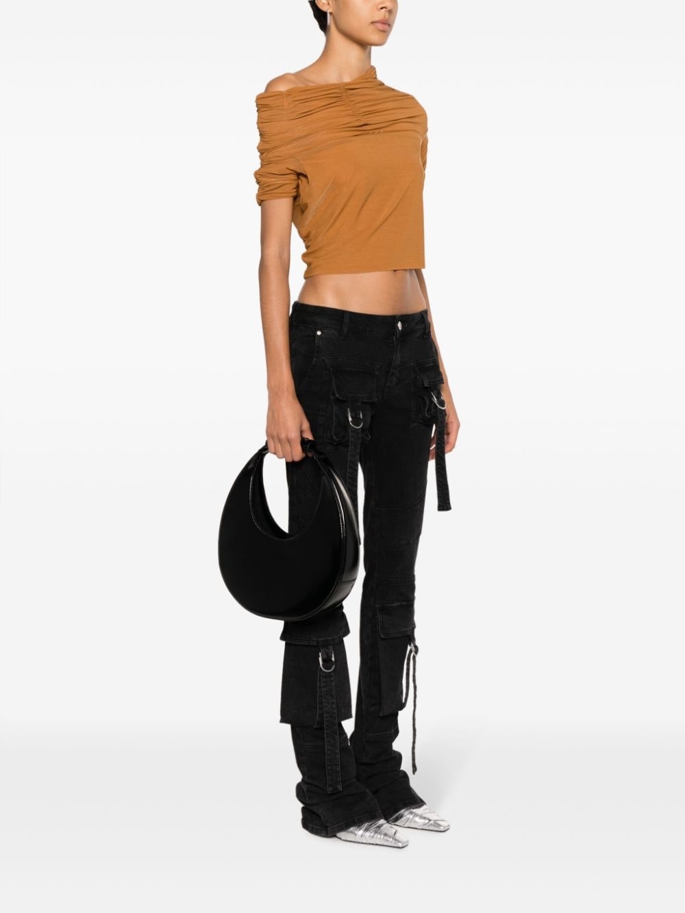 Moon leather shoulder bag - 2